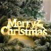 Ghzste Targa illuminata Merry Christmas Decorazione natalizia per interni con lettere luminose a LED Merry Christmas Targa decorativa