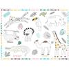 Folat 68339 Placemats, Colouring Pages, Zoo Party, Pack of 6, Multicoloured, L