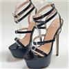 👠✨ Sandali Plateau Donna Sexy Tacco Alto Stiletto Strass Open Toe Party