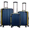 Rockland London Hardside Spinner Wheel Bagaglio, Navy, 3-Piece Set (20/24/28), London Hardside Spinner Wheel Bagaglio