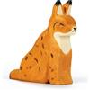 Ostheimer 15224 Lince seduto in legno, altezza 7,2 cm, animali della serie Aller