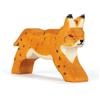 Ostheimer 15220 - Lince, in legno, altezza 5,5 cm, serie animali di tutto il mon