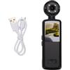 SPYMINNPOO Fotocamera Portatile, Videoregistratore Grandangolare WiFi HD 1080P con Obiettivo Rotante a 180 Gradi e Luce di Riempimento a LED