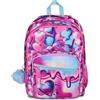 SJ GANG STYLE JAM GANG Zaino Scuola Doppio Scomparto, Sj Ever Pink Beat, Rosa, 31 L, Con Tasca Porta Borraccia e Charm Staccabile, Elementari, Bambina