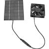 Luqeeg Ventilatore Del Pannello Solare, Kit Alimentato a Pannello Solare in Polisilicio, Strumento Dissipazione Del Calore Ventilazione Dell'Aria Scarico per Pollai, Serre, Scarichi Finestre