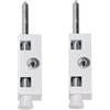 Sterling PLW202, chiavistello multiuso per porte, colore bianco, confezione da 2 pezzi