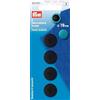 Prym-Bottoni con Coperchio, in plastica, Colore: Nero, 19 mm, 4 Pezzi