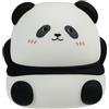 Cartomania Lampada sagomata con suoni Panda, Lampada luce notturna, Nero, 7 colori diversi, 3 suoni rilassanti di sottofondo, Mordbido silicone, Per bambini e ragazzi, Idea regalo