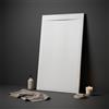 Olimpo Docce Piatto doccia in marmoresina bianco effetto pietra cemento zen