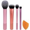 Real Techniques Everyday Essentials Set Pennelli Make Up Multifunzione per il Viso Cofanetto