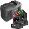 beamz MHL36 Moving Head Set 2 Riflettori LED 4x9W LED 4in1 RGBW 4 Show nero