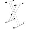 Gravity KSX 2 W - Supporto tastiera a X, doppio, bianco