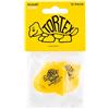 Jim Dunlop Dunlop Tortex Sharp 073-12 Puntine, Colore: Giallo