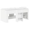 vidaXL Letto a soppalco per bambini, bianco, 80 x 160 cm, realizzato in materiale composito di legno