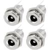 YINETTECH 4 set di adattatori femmina da 5,5 mm x 2,5 mm per presa jack di alimentazione CC a 2 pin, adattatore di alimentazione in metallo per piccoli televisori e altri piccoli dispositivi