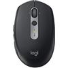 Logitech M590 Multi-Device Silent Mouse Wireless, Bluetooth, 2,4 GHz Ricevitore USB Unifying, Tracking Ottico 1000 DPI, 5 Tasti Personalizzabili, Compatibile con PC, Mac, Laptop - Nero