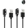 yystao (2 pezzi) Cavo per Smart Watch Uaue T70 da 1,91, stabile cavo di ricarica USB magnetico compatibile con uaue T70