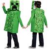 MINECRAFT Disguise Creeper Kids Minecraft DISK65642L Costume classico da Mojang, per ragazzi, verde, S, S