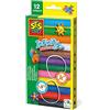 SES Creative Plastilina Infinity per modellare - Confezione da 12 (180gr)