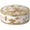 GINORI 1735 SCATOLA TALCO 13 CM, ORIENTE ITALIANO AURUM, ORO & BIANCO