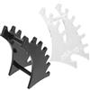 Ciieeo Espositore per Pennelli Trucco Orizzontale 2 Pezzi, Supporto Portapennelli Cosmetici 6 Slot, Organizer Compatto e Portatile per Asciugatura Rapida su Scrivania o Mobiletto