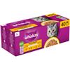 Whiskas 1+ Pollame Selezione in gelatina cibo umido per gatti multipack (bustine 85 g) 1 confezione (40 x 85 g)