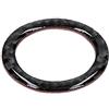 kwmobile Anello Adesivo Bottone Start Stop Compatibile con BMW BMW Serie 3 E90/E91/E92/E93 - Cover Bordo Tasto Accensione in Carbonio Nero