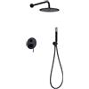 Imex Set Doccia Imex Monza GPM039/NG Nero Opaco da Incasso Nero Opaco