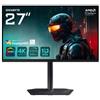 GIGABYTE MO27U2 Monitor 27 QD-OLED 240Hz 4K UHD 0,03ms Multimediale Pivot USB-C 2*HDMI/DisplayPort