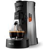 Philips Senseo Select CSA250/10 Macchina per cialde (Crema Plus, spessore del caffè Plus, funzione memo) Acciaio spazzolato