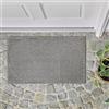Astra Zerbino antiscivolo, resistente alle intemperie, per ingresso e balcone, 45x75 cm, grigio
