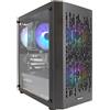 eXtremeBit PC Gaming Computer da Gioco i5-9400 RAM 16GB SSD 1TB RTX 5050 8GB Win 11 Nero