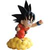 Plastoy Dragon Ball Salvadanaio Son Goku bambino sulla nuvola magica - Plastica - 22 cm