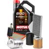MOTUL KIT TAGLIANDO FILTRI + 5 LITRI OLIO MOTUL 8100 5W30 C2 C3 FORD FOCUS 2004>2012