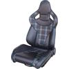 Simonini (Original OE) Sedile Sportivo Riscaldato Reclinabile in Pelle e Tessuto Blu - Simoni Racing