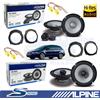 ALPINE Casse Alpine S2-S65C + S2-S40 Altoparlanti ant e post 240W per FIAT CROMA II