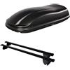 FARAD FOR COMPASS dal 2026 in poi BOX BAULE Tetto auto da 480 LT. + BARRE PORTATUTTO