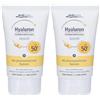 Naturwaren Medipharma Hyaluron Protezione Solare Viso SPF50+ 2x50 ml