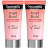 Neutrogena Bright Boost Crema Esfoliante Viso 75 ml 2x75