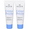 NUXE Crème fraîche de beauté® Fluido Opacizzante Idratante 48h Pelli Miste 2x50 ml