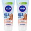 Nivea Baby Viso & Corpo Crema Soffice 100 ml, bambini corpo e viso idratante nutriente 2x100 ml