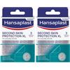 Hansaplast Second Skin Protection XL 3, Grandi cerotti con capsula curativa, 3 pezzi da 6 x 7 cm 2x3 pz Cerotto