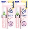 Labello Lip Oil Effetto Glossy - Shine 5.5 ml, Lucidalabbra colorato volumizzante e idratante 2x5,5 ml