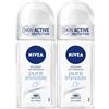 Nivea Pure Invisible Deodorante Roll On 50 ml, antitraspirante senza residui sui tessuti 2x50 ml