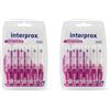 Interprox Maxi Conical 6 Scovolini Viola, Anti-Placca e Anti-Carie per spazi interdentali più grandi (PHD 23) 2x6 Pc Spazzolino da denti