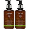Apivita Gel Detergente Delicato Purificante Viso con Lime e Propoli per pelle grassa 2x200 ml
