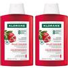 Klorane Shampoo al Melograno 200ml - Luminosità capelli colorati 2x200 ml
