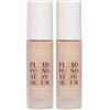 ASTRA Make-UP Fluid Foundation Serum - Fondotinta Siero Multifunzionale Tonalità 02 2x19 ml