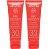 APIVITA Bee Sun Safe Crema Gel Viso Hydra Fresh SPF 30 2x50 ml solare
