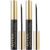ASTRA Make-UP Eyeliner - Liquido Nero Intenso Semi-Mat 2x1 St